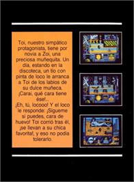 Box back cover for Toi Acid Game on the Amstrad CPC.