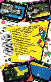 Box back cover for Tomcat on the Amstrad CPC.