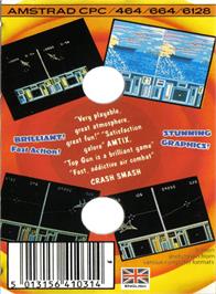 Box back cover for Top Gun on the Amstrad CPC.