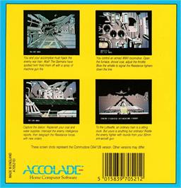 Box back cover for Train, The - Escape To Normandy on the Amstrad CPC.