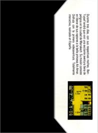 Box back cover for Tuareg on the Amstrad CPC.