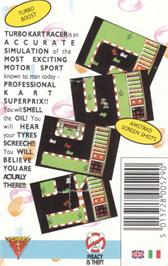 Box back cover for Turbo Kart Racer on the Amstrad CPC.