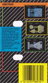 Box back cover for Uridium on the Amstrad CPC.