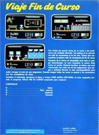 Box back cover for Viaje Fin De Curso on the Amstrad CPC.