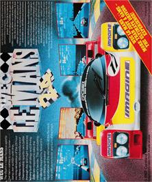 Box back cover for WEC Le Mans on the Amstrad CPC.