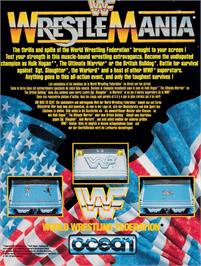 Box back cover for WWF Wrestlemania on the Amstrad CPC.