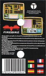 Box back cover for War Cars Construction Set on the Amstrad CPC.