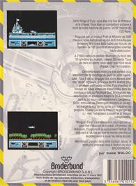 Box back cover for Wings Of Fury on the Amstrad CPC.
