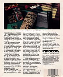 Box back cover for Witness, The on the Amstrad CPC.