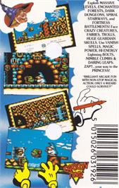 Box back cover for Wizard Willy on the Amstrad CPC.