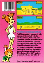 Box back cover for Yabba Dabba Doo! on the Amstrad CPC.
