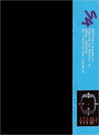 Box back cover for Zampabolas on the Amstrad CPC.