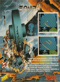 Box back cover for Zona 0 on the Amstrad CPC.