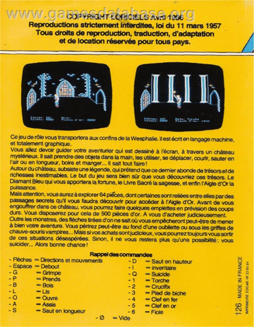 Aigle D'or, L' - Amstrad CPC - Artwork - Box Back