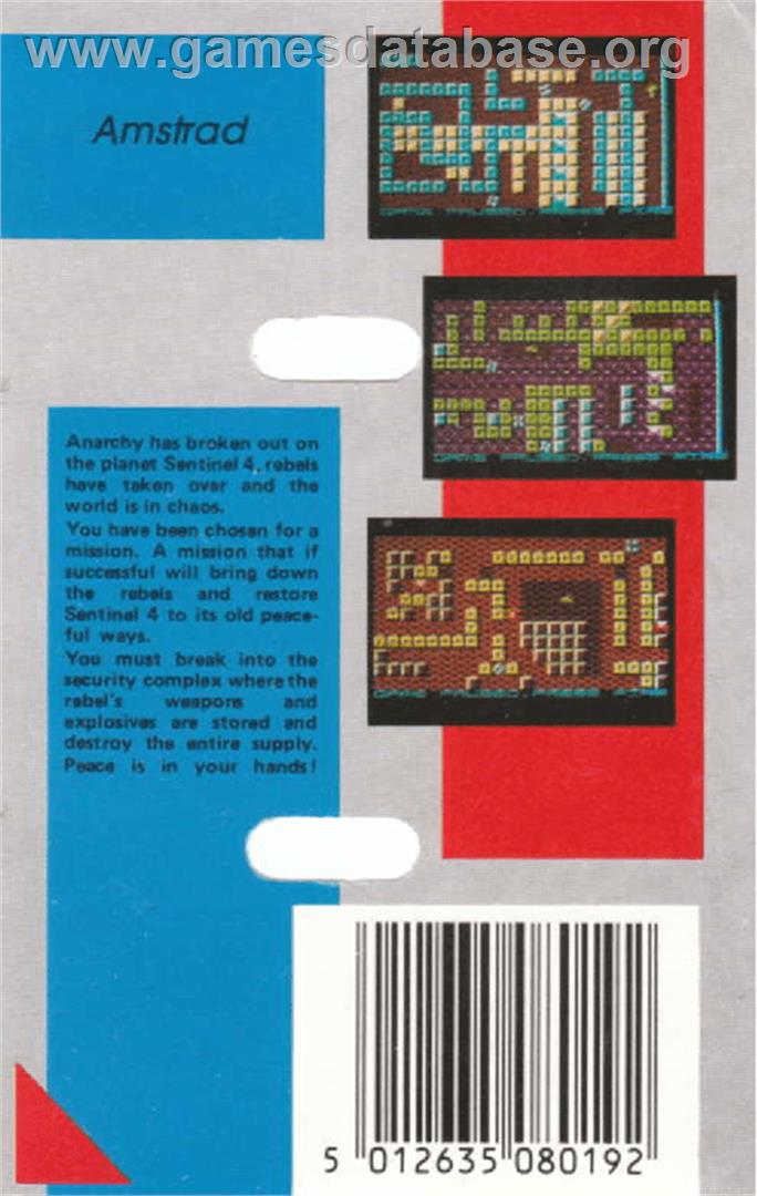 Anarchy - Amstrad CPC - Artwork - Box Back