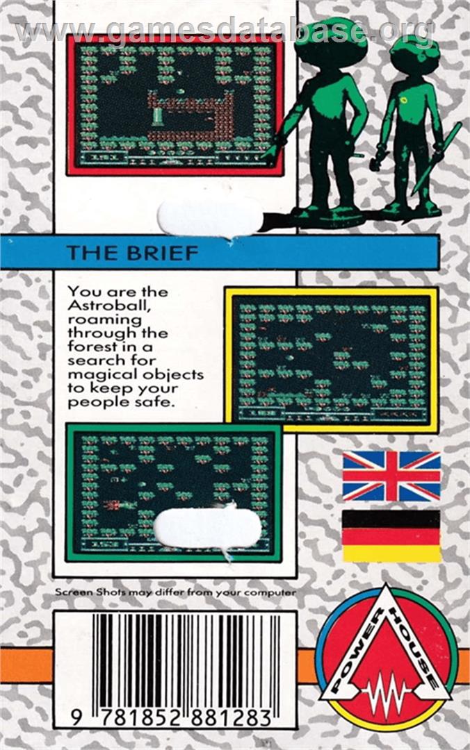 Astroball - Amstrad CPC - Artwork - Box Back
