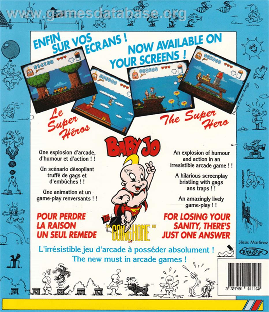 Baby Jo In Going Home - Amstrad CPC - Artwork - Box Back
