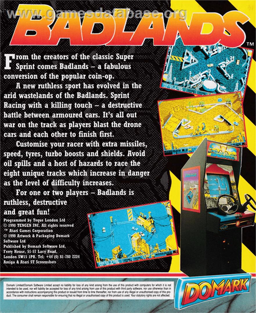 Bad Lands - Amstrad CPC - Artwork - Box Back