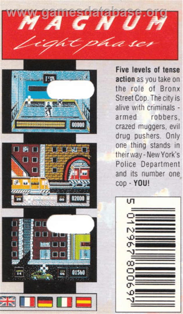 Bronx Street Cop - Amstrad CPC - Artwork - Box Back