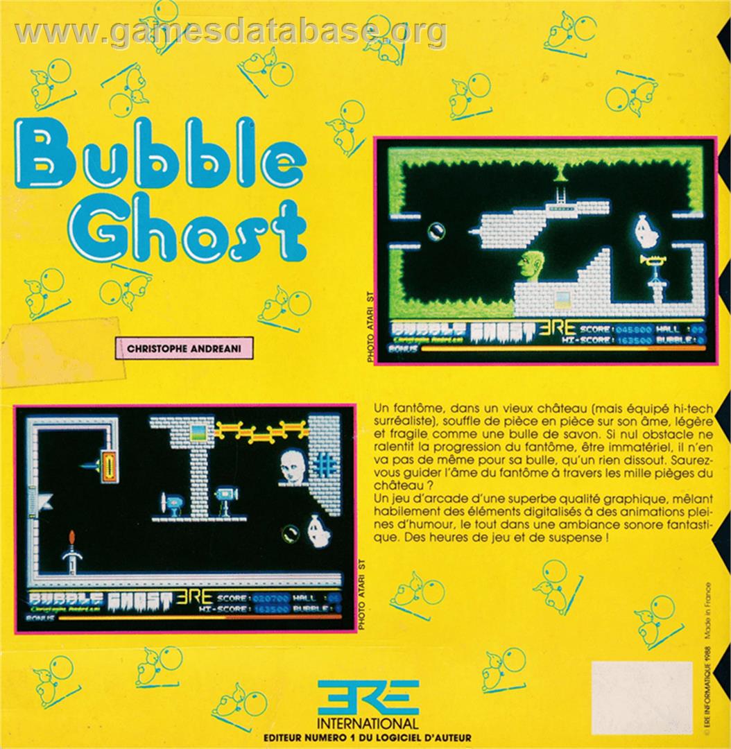 Bubble Ghost - Amstrad CPC - Artwork - Box Back