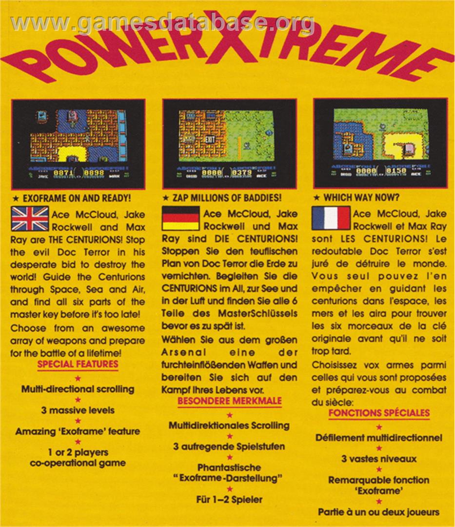 Centurions - Amstrad CPC - Artwork - Box Back