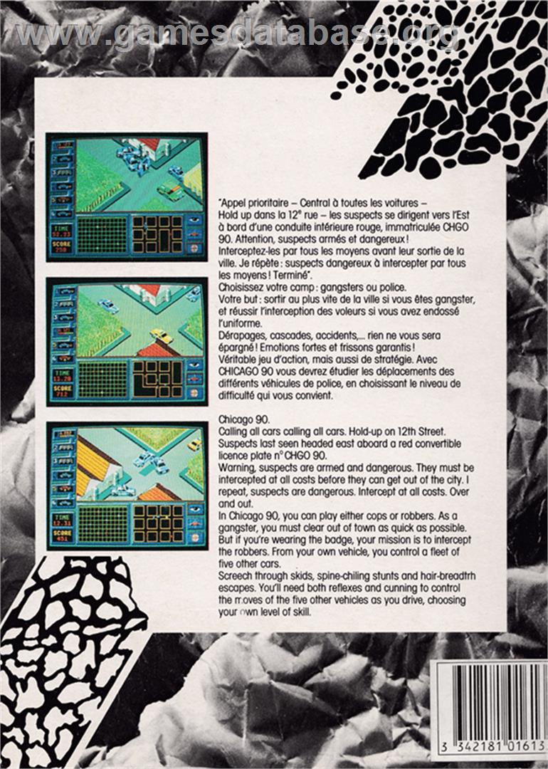 Chicago 90 - Amstrad CPC - Artwork - Box Back