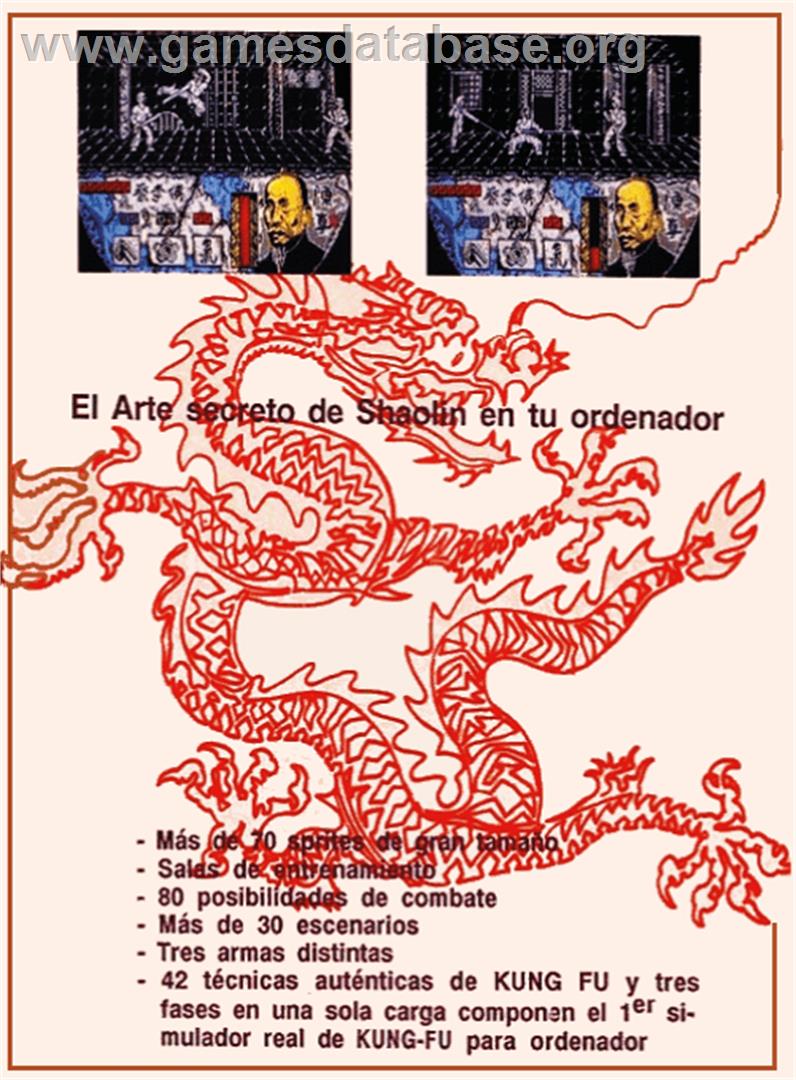 Choy-Lee-Fut Kung-Fu Warrior - Amstrad CPC - Artwork - Box Back