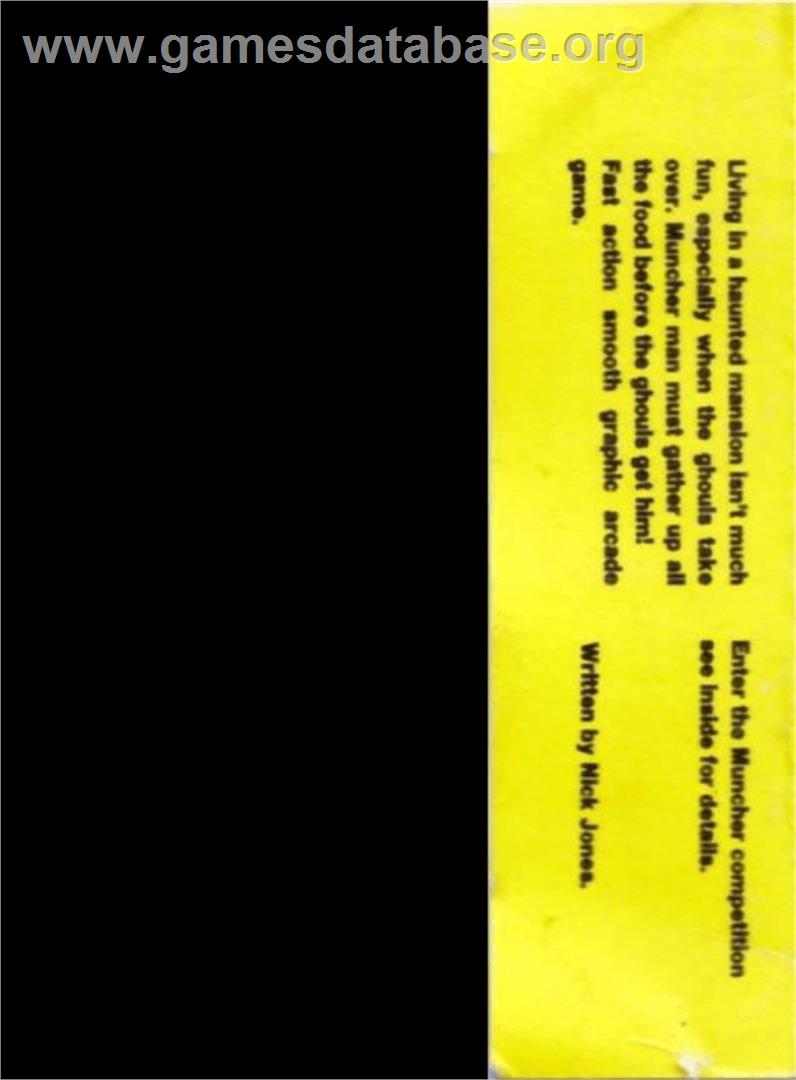 Classic Muncher - Amstrad CPC - Artwork - Box Back