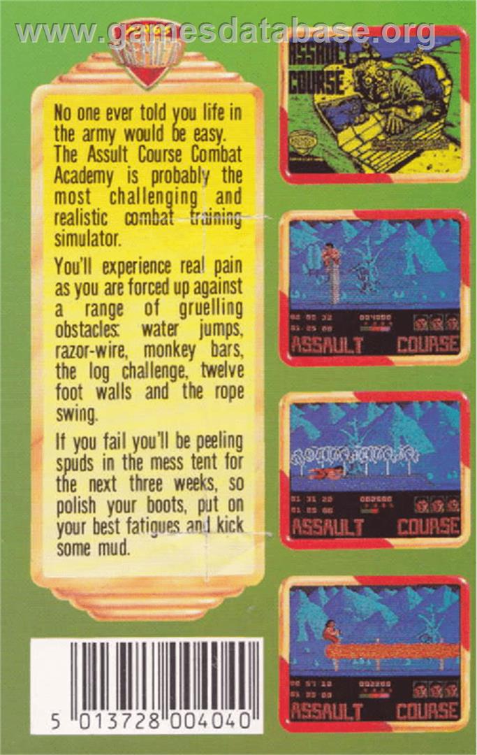 Combat Course - Amstrad CPC - Artwork - Box Back