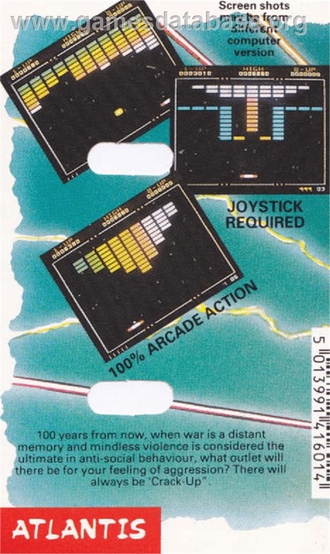 Crack-Up - Amstrad CPC - Artwork - Box Back