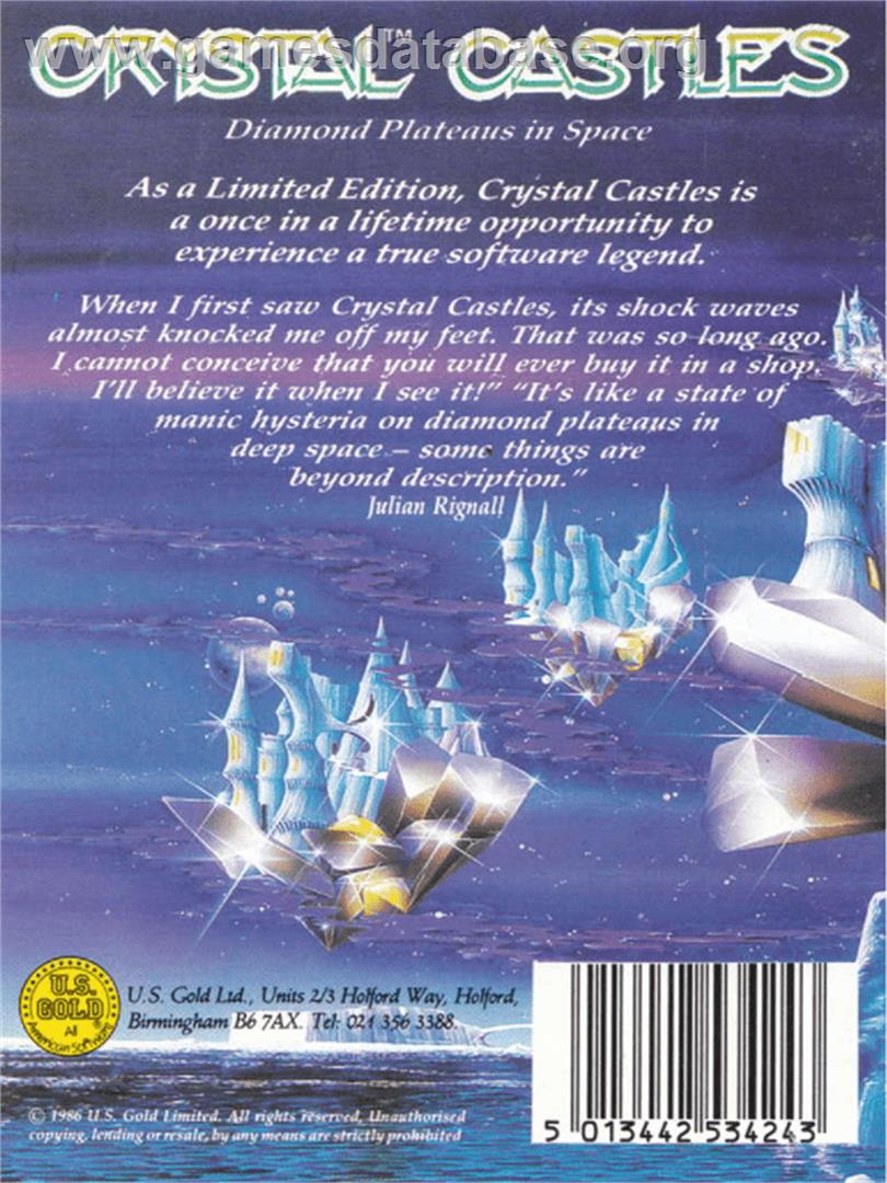 Crystal Castles - Amstrad CPC - Artwork - Box Back