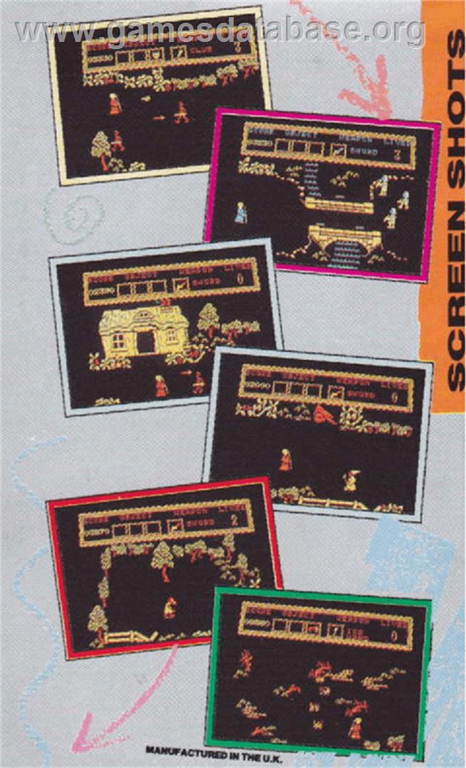 Curse Of Sherwood, The - Amstrad CPC - Artwork - Box Back