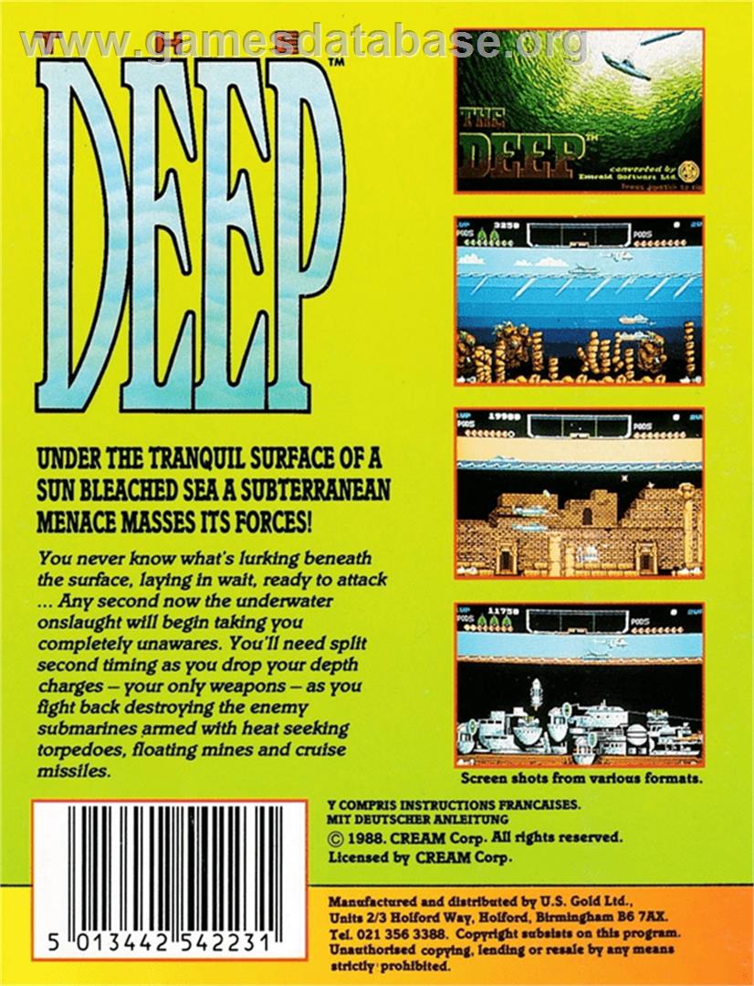 Deep, The - Amstrad CPC - Artwork - Box Back