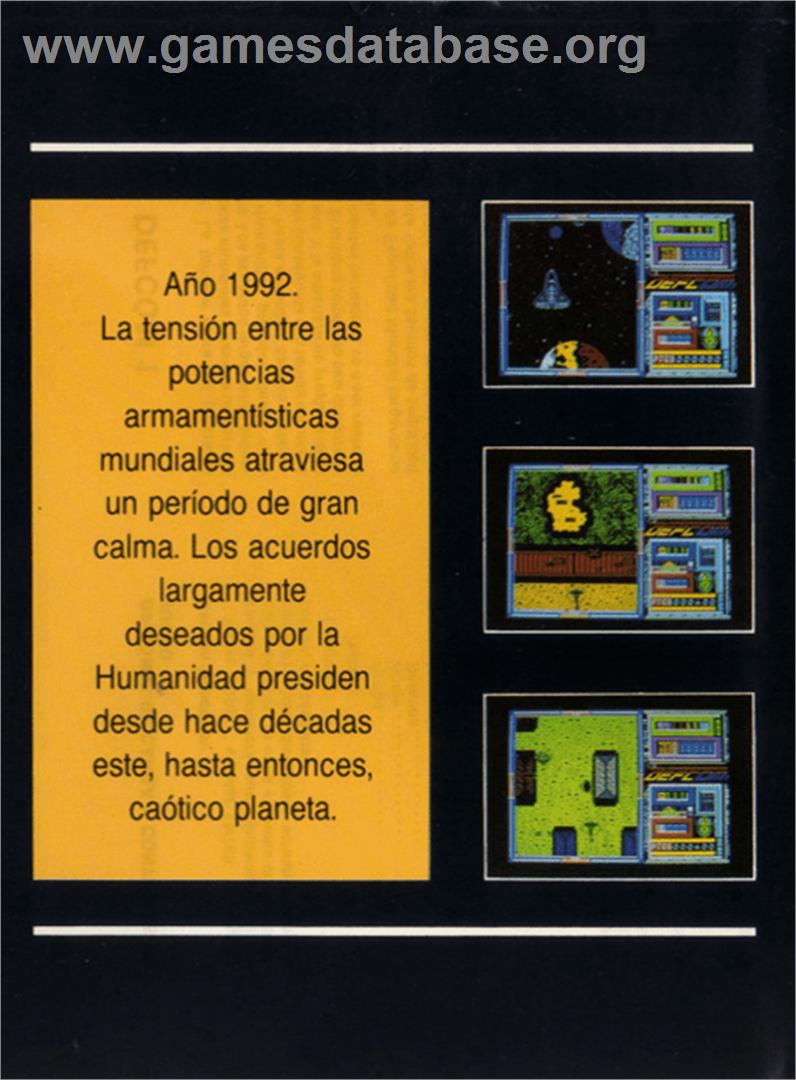 Defcom 1 - Amstrad CPC - Artwork - Box Back