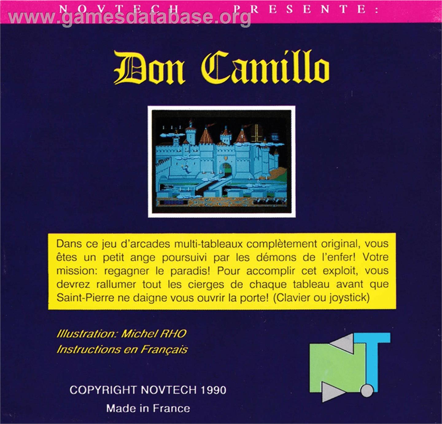 Dom Camillo - Amstrad CPC - Artwork - Box Back