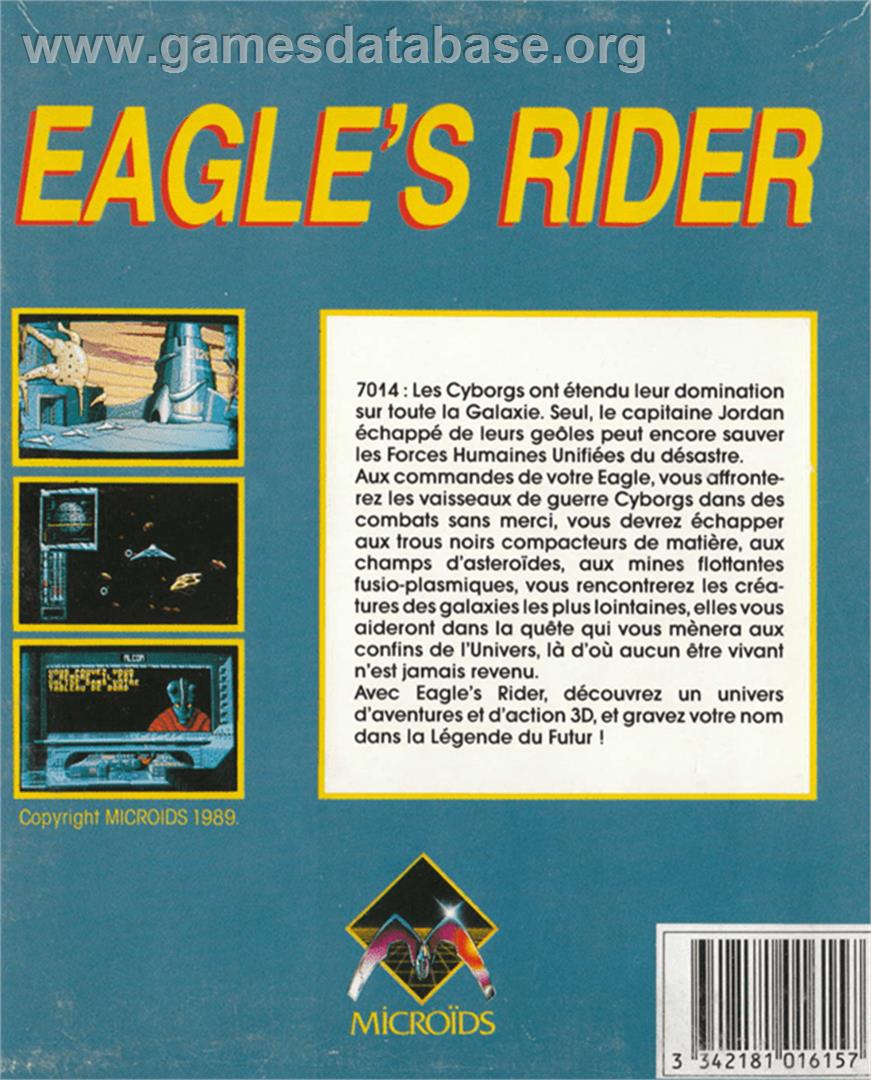 Eagle's Rider - Amstrad CPC - Artwork - Box Back