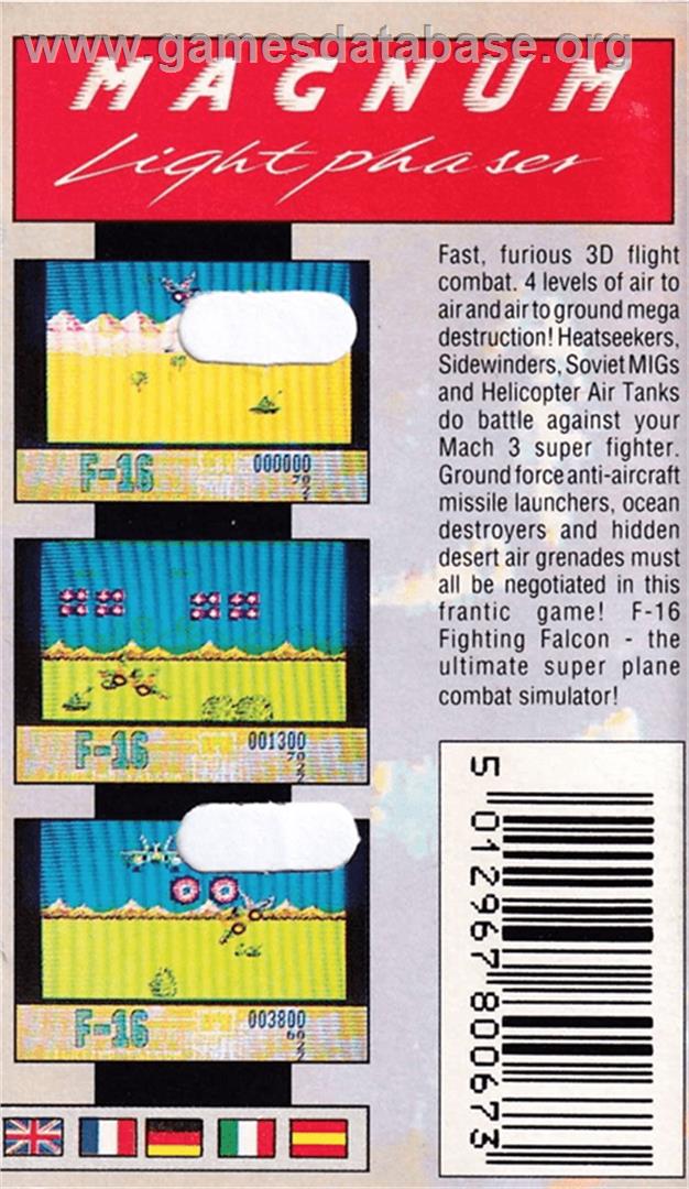 F-16 Fighting Falcon - Amstrad CPC - Artwork - Box Back