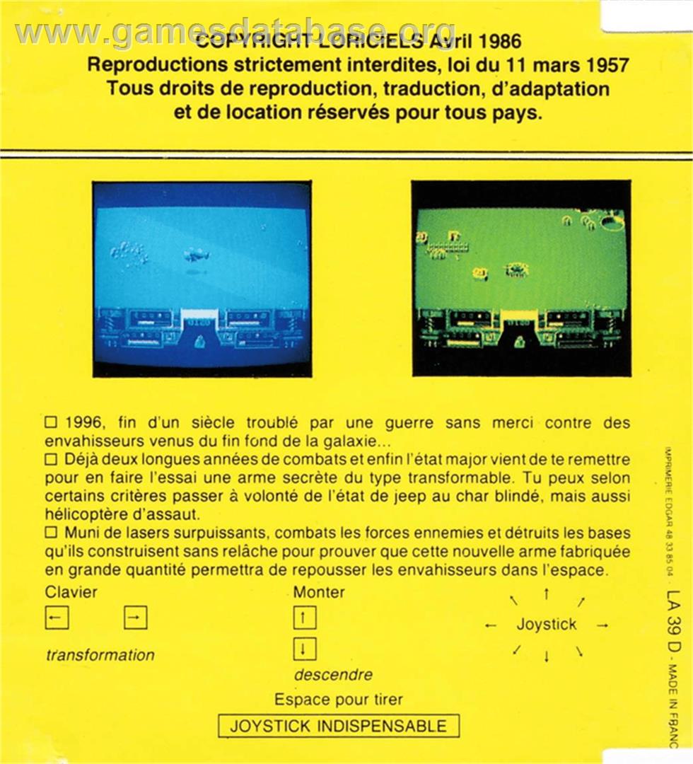 Flash - Amstrad CPC - Artwork - Box Back