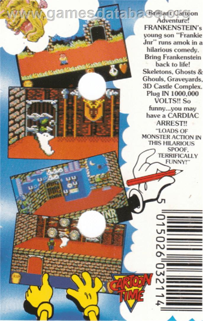 Frankenstein Jnr. - Amstrad CPC - Artwork - Box Back