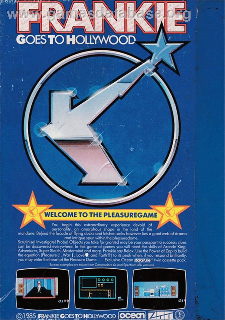 Frankie Goes To Hollywood - Amstrad CPC - Artwork - Box Back