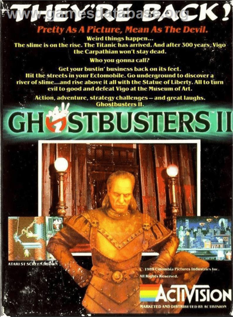Ghostbusters 2 - Amstrad CPC - Artwork - Box Back