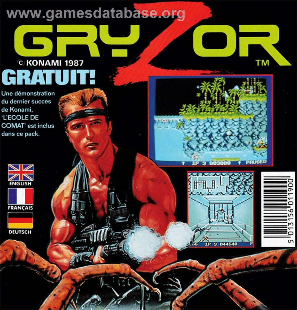Gryzor - Amstrad CPC - Artwork - Box Back