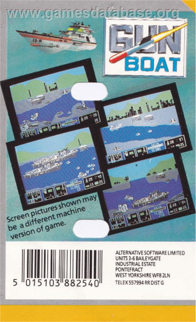 Gunboat - Amstrad CPC - Artwork - Box Back