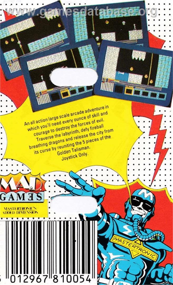 Hero of the Golden Talisman - Amstrad CPC - Artwork - Box Back