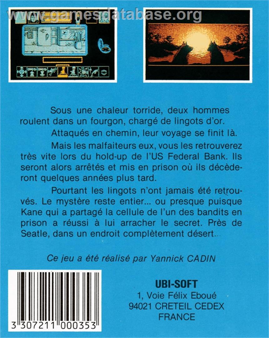 Hurlements - Amstrad CPC - Artwork - Box Back