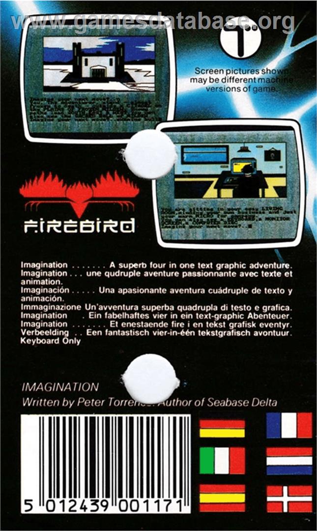 Imagination - Amstrad CPC - Artwork - Box Back