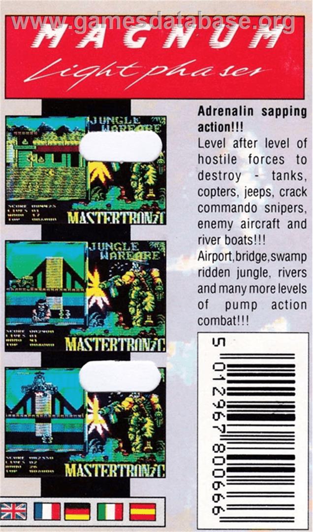 Jungle Warfare - Amstrad CPC - Artwork - Box Back