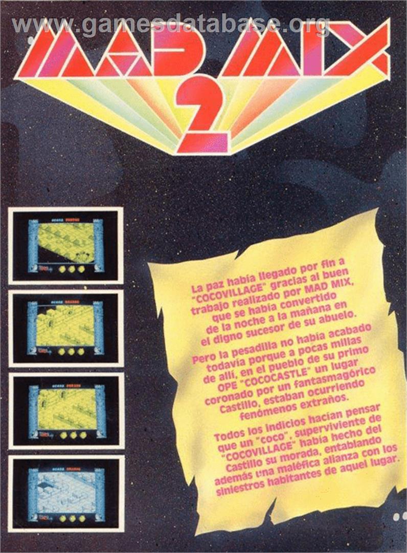 Mad Mix 2 - Amstrad CPC - Artwork - Box Back