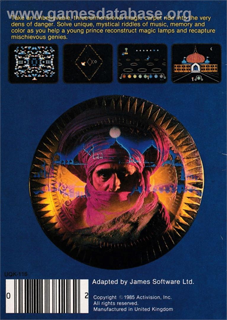 Master of the Lamps - Amstrad CPC - Artwork - Box Back