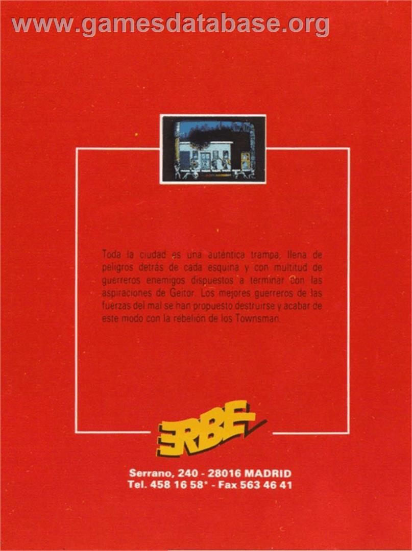 Metropolis (The Power House) - Amstrad CPC - Artwork - Box Back
